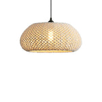 Bohemian Rustic Woven Cotton Pendant Light Ø48cm