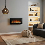 1067mm 42" EF42R Built-In Electric Fire with 13 Flame Colors Wall Mounted Electric Fire 750/1500W