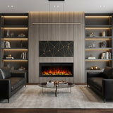 1067mm 42" EF42R Pro Built-In or Wall Mounted Electric Fire with 13 Flame Colors and Remote Control 750/1500W