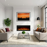 1067mm 42" EF42R Pro Built-In or Wall Mounted Electric Fire with 13 Flame Colors and Remote Control 750/1500W