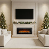1270mm 50" EF50R Wall Mounted Electric Fire Built-In Electric Fire with 13 Flame Colors 750/1500W
