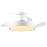 Aura Ultra-Quiet DC Motor Ceiling Fan Ø91 cm with Retractable Blades and LED Light