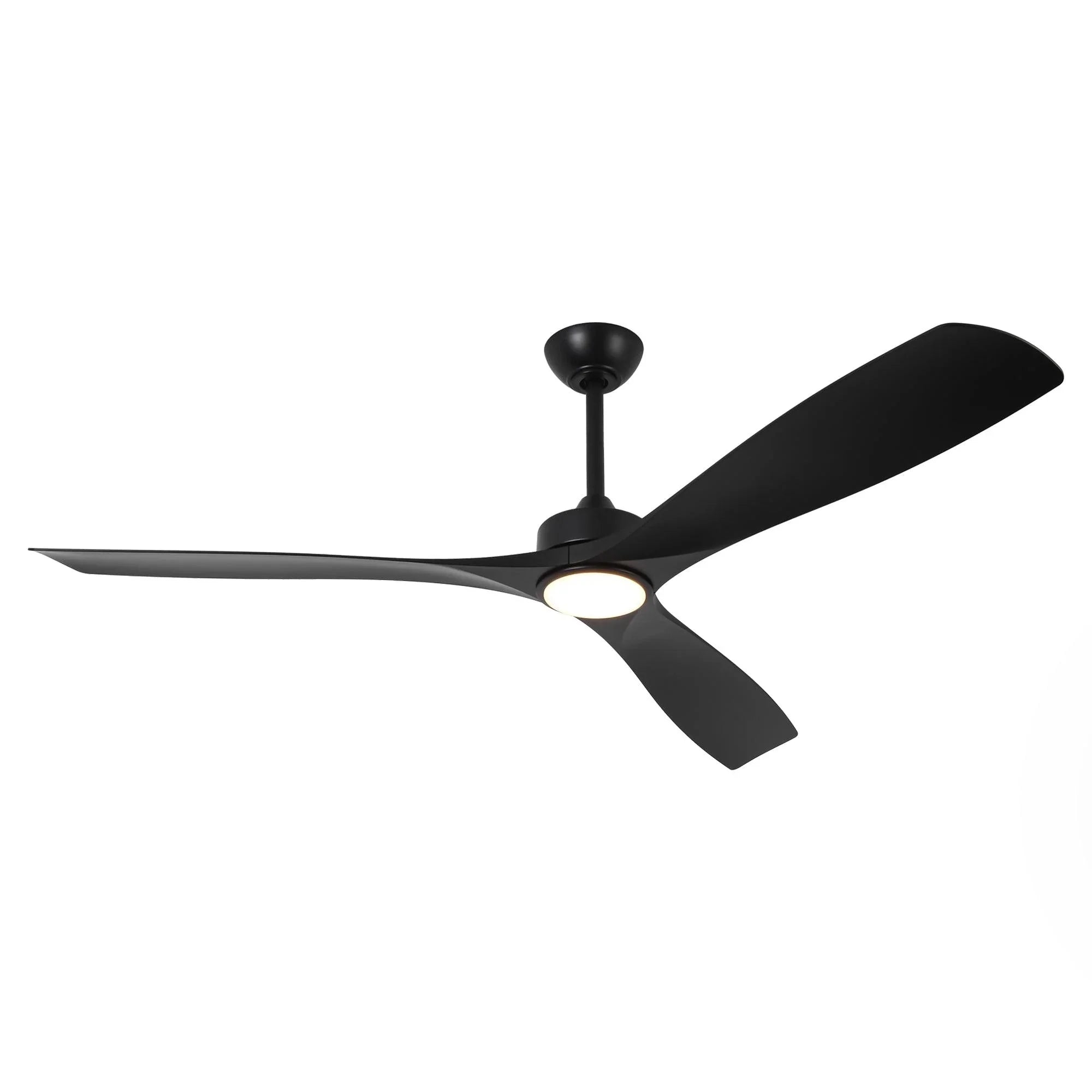 60 Inch Alexi DC Motor Modern Downrod Ceiling Fan with LED Light - Parrot Uncle UK