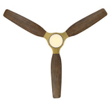 Louise Soft Brass Ceiling Fan Ø142 cm with 100% Solid Wood Blades