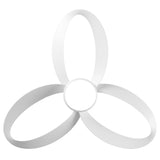 MAXI White Ceiling Fan 132 cm (52”) Silent with LED Light DC 40W