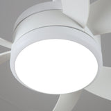 MAXI White Ceiling Fan 132 cm (52”) Silent with LED Light DC 40W