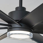 72 Inch Daugava Modern Downrod Mount Smart Fan with LED Light - Parrot Uncle UK