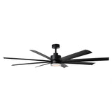72 Inch Daugava Modern Downrod Mount Smart Fan with LED Light - Parrot Uncle UK