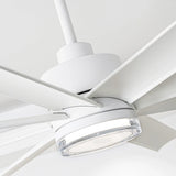72 Inch Daugava Modern Downrod Mount Smart Fan with LED Light - Parrot Uncle UK