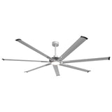 84 Inch 100 Inch Padus Black Large Size Ceiling Fan with Dimmable Lighting and Remote Control