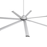 84 Inch 100 Inch Padus Black Large Size Ceiling Fan with Dimmable Lighting and Remote Control