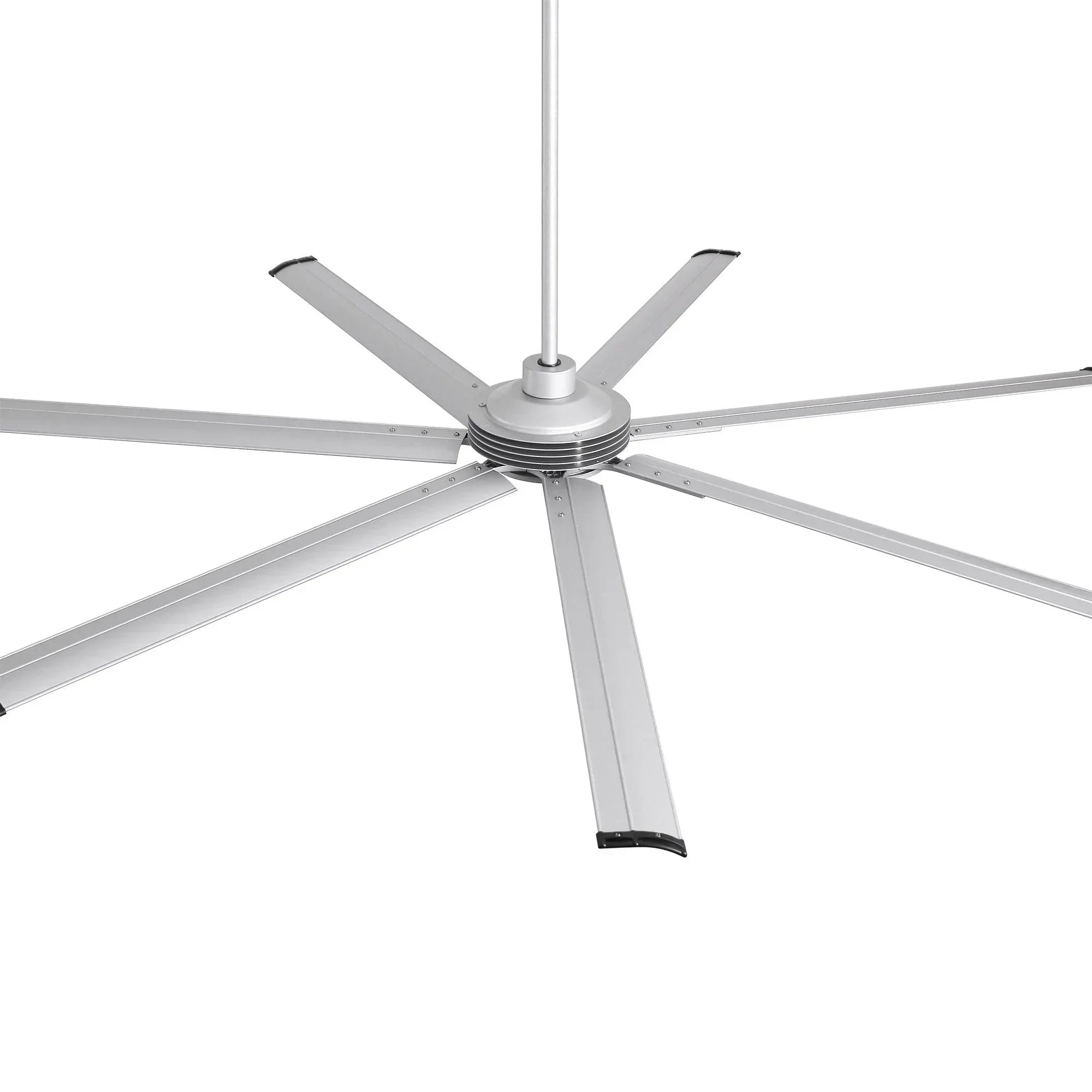 213cm (84") / 254cm (100") Padus Black Large Size Ceiling Fan with Dimmable Lighting and Remote Control