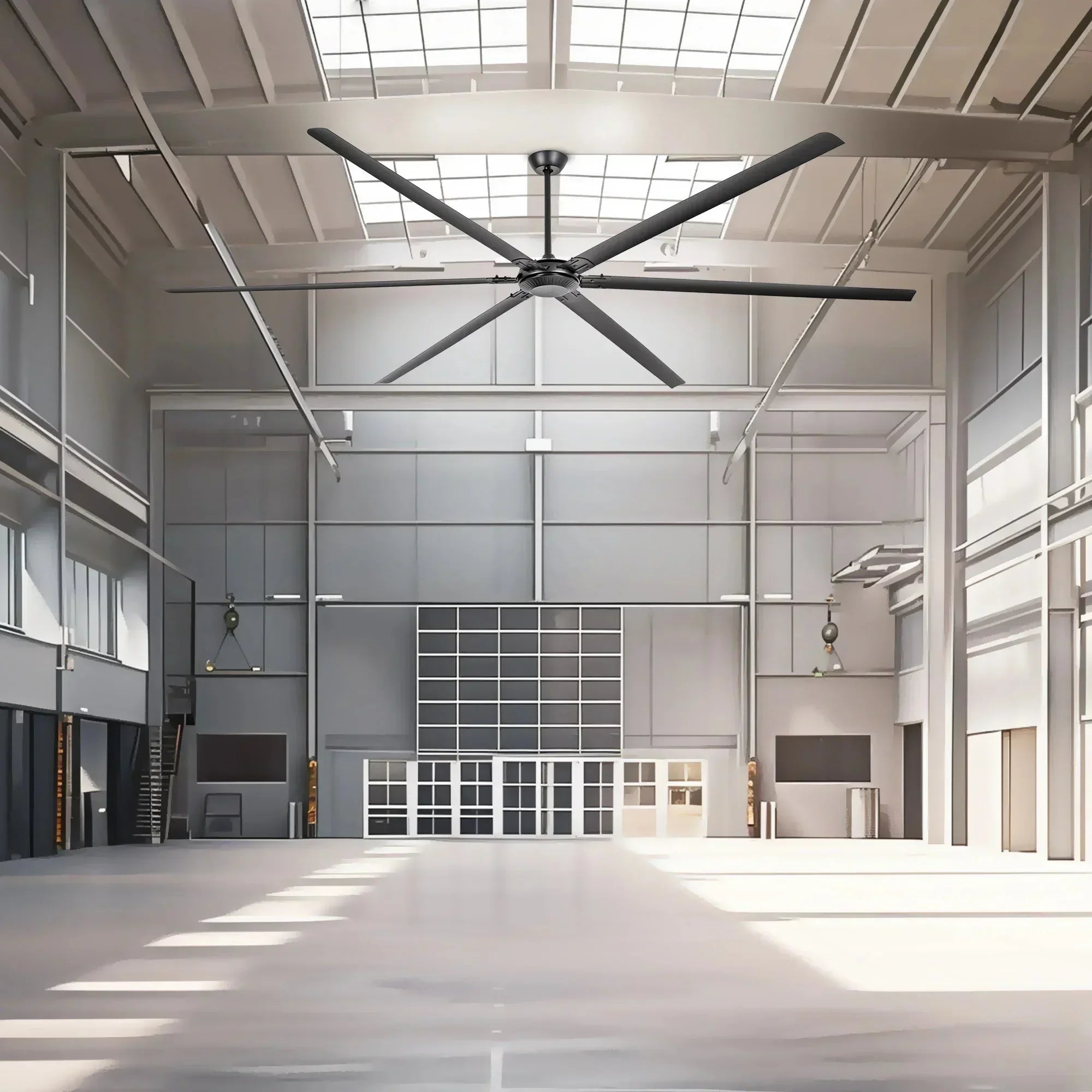 305cm (120") HVLS Fan Jupiter Industrial Aluminum Extra Large Ceiling Fan with Remote Control