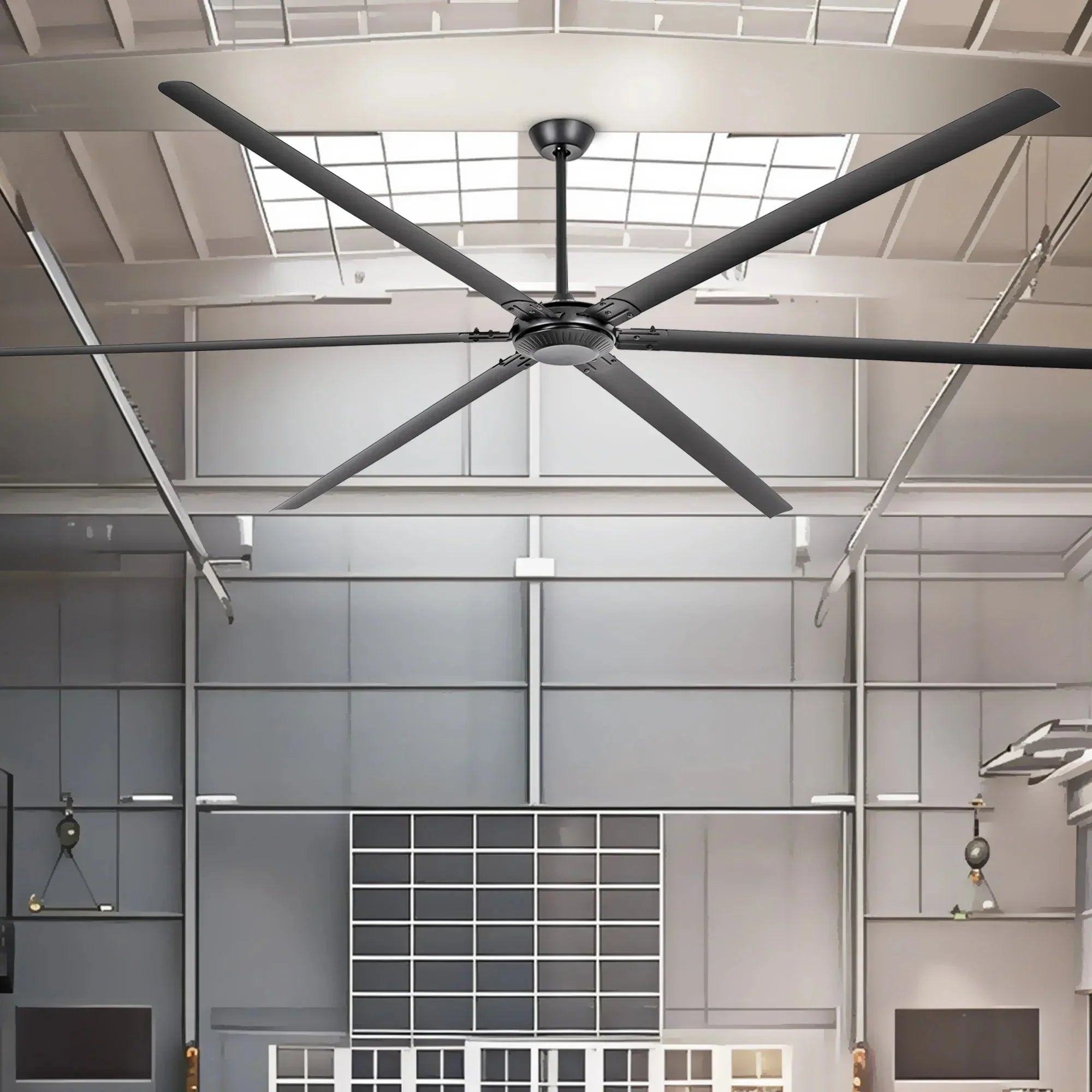305cm (120") HVLS Fan Jupiter Industrial Aluminum Extra Large Ceiling Fan with Remote Control