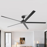 72 Inch 84 Inch Winni All-Aluminum IPX4 Outdoor Ceiling Fan with Remote Control