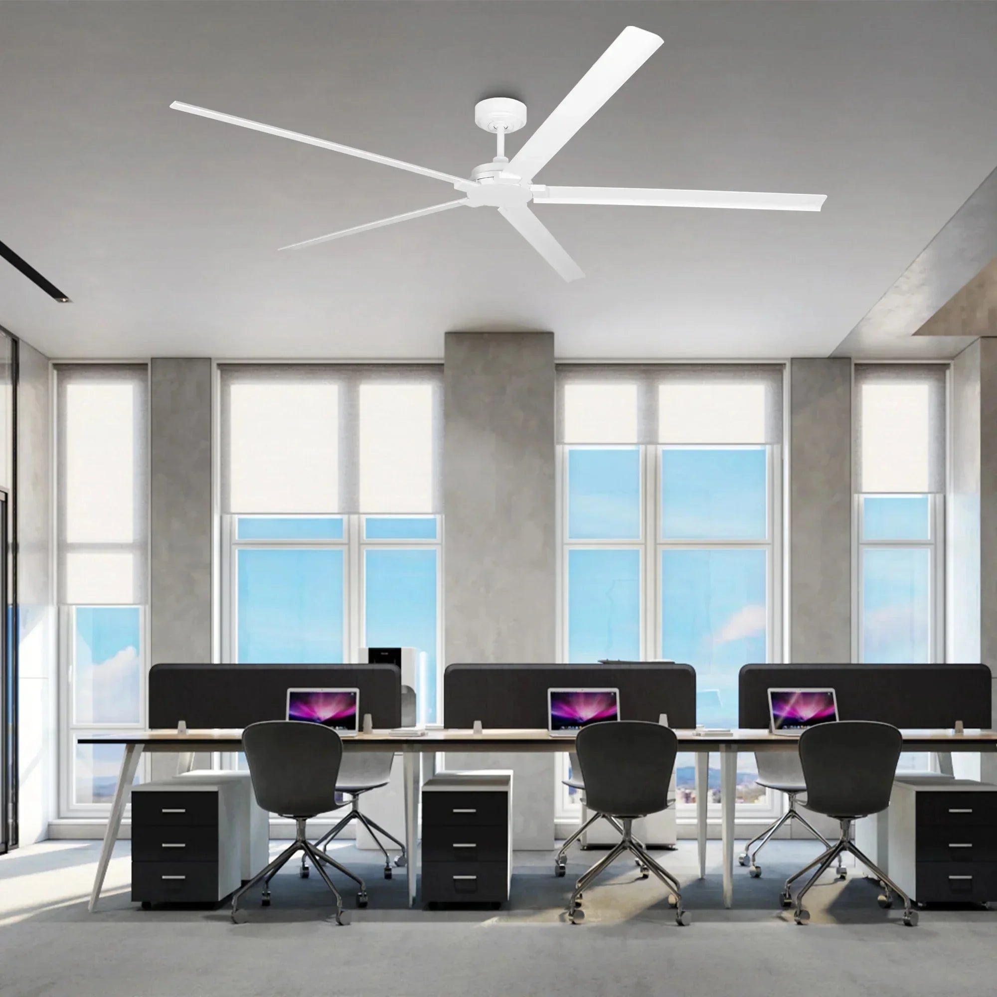 189cm (72") 213cm (84") Winni All-Aluminum IPX4 Outdoor Ceiling Fan with Remote Control