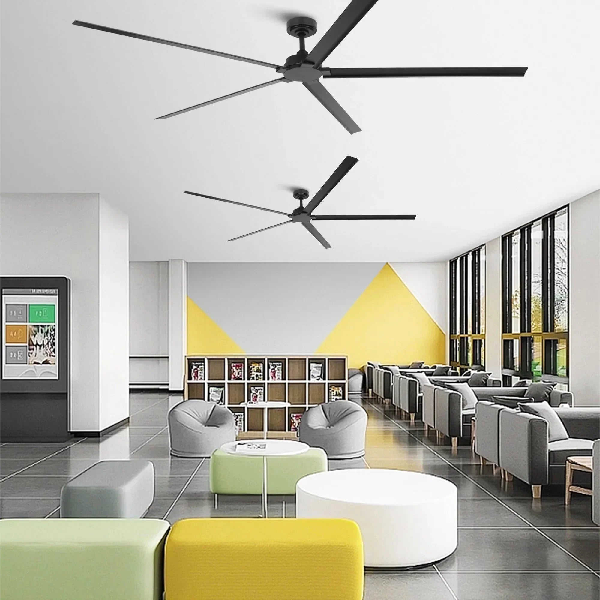 189cm (72") 213cm (84") Winni All-Aluminum IPX4 Outdoor Ceiling Fan with Remote Control