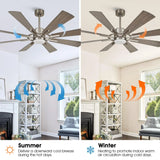 60" Oretha Windmill DC Ceiling Fan with LED Lighting