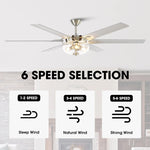 70" Modern Brushed Nickel DC Motor Downrod Mount Ceiling Fan with Lighting and Remote Control - Parrot Uncle UK
