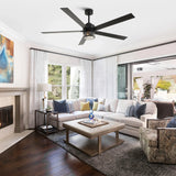 65" Modern Reversible Ceiling Fan with Lighting and Remote Control - Parrot Uncle UK