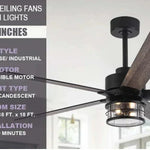 65" Modern Reversible Ceiling Fan with Lighting and Remote Control - Parrot Uncle UK