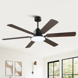 60" Industrial DC Motor Downrod Mount Reversible Ceiling Fan with Lighting and Remote Control - Parrot Uncle UK
