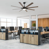 65 Inch Teresa Modern Double-sided Blades Ceiling Fan with Remote Control and LED Light - Parrot Uncle UK