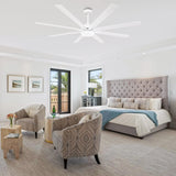 65 Inch Teresa Modern Double-sided Blades Ceiling Fan with Remote Control and LED Light - Parrot Uncle UK