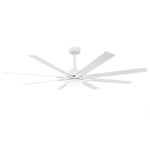 65 Inch Teresa Modern Double-sided Blades Ceiling Fan with Remote Control and LED Light - Parrot Uncle UK