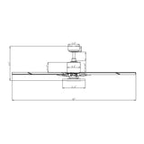 65" Godavari Industrial Downrod Mount Reversible Ceiling Fan with LED Lighting and Remote Control