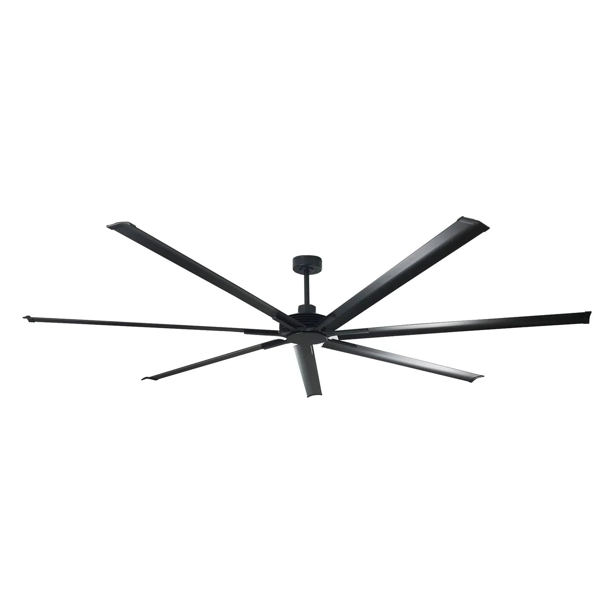 213cm (84") / 254cm (100") Padus Black Large Size Ceiling Fan with Dimmable Lighting and Remote Control