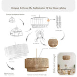 Luminous Rattan Pendant Light
