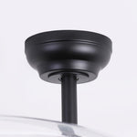 Cielo Ultra-Quiet DC Motor Black Ceiling Fan Ø100 cm with 3 Retractable Blades and LED Light