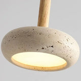 Wabi Sabi Travertine Stone Pendant Lights, Ø 15cm, Natural Stone Ceiling Light