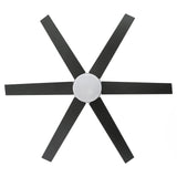 60" DC Motor 6 Blades Modern Downrod Mount Ceiling Fan with Remote Control - Parrot Uncle UK