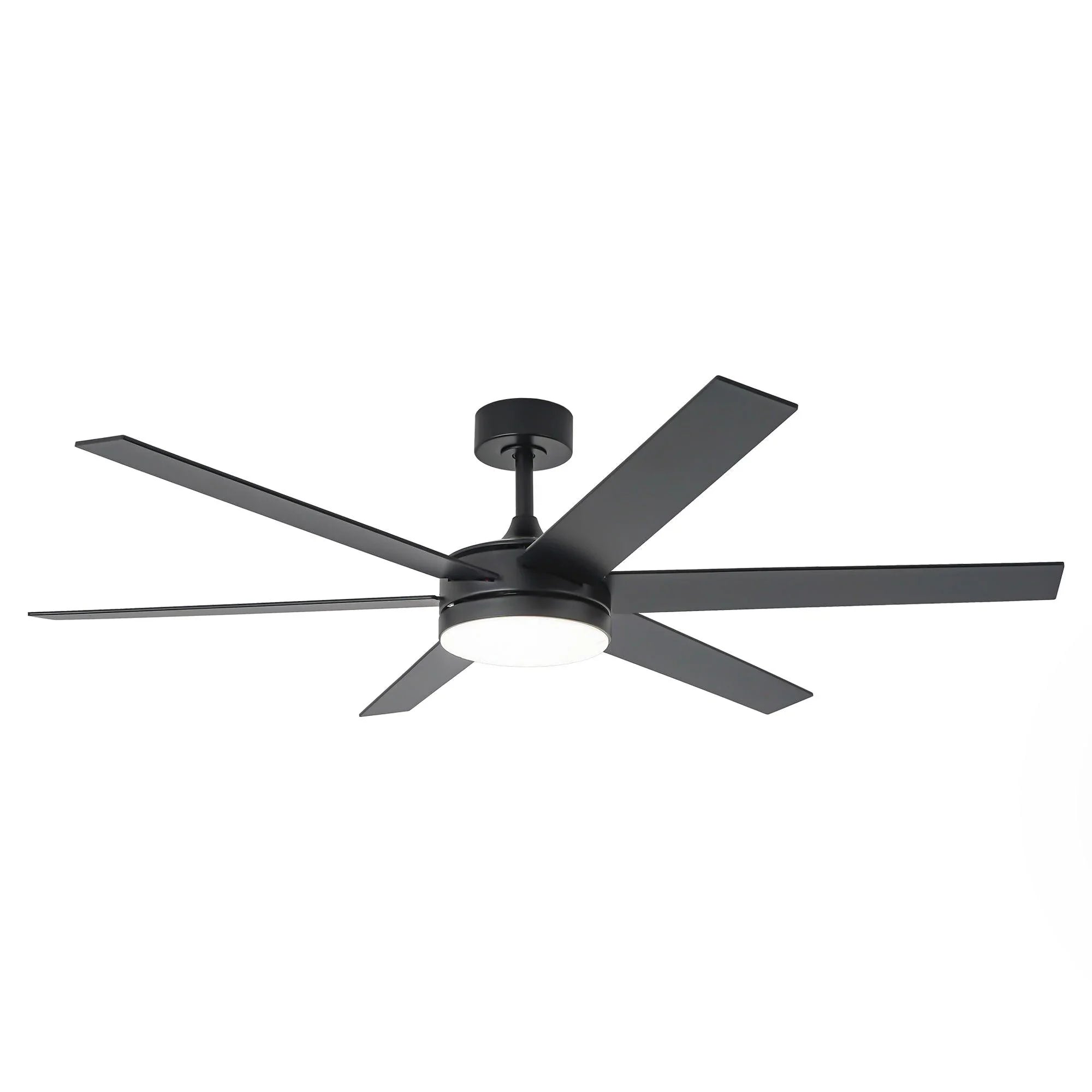 60" DC Motor 6 Blades Modern Downrod Mount Ceiling Fan with Remote Control - Parrot Uncle UK