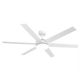 60" DC Motor 6 Blades Modern Downrod Mount Ceiling Fan with Remote Control - Parrot Uncle UK
