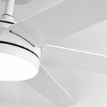 60" DC Motor 6 Blades Modern Downrod Mount Ceiling Fan with Remote Control - Parrot Uncle UK