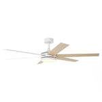 60" DC Motor 6 Blades Modern Downrod Mount Ceiling Fan with Remote Control - Parrot Uncle UK
