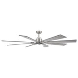 72 Inch Elbe Modern Downrod Mount Ceiling Fan with Light and Remote Control - Parrot Uncle UK