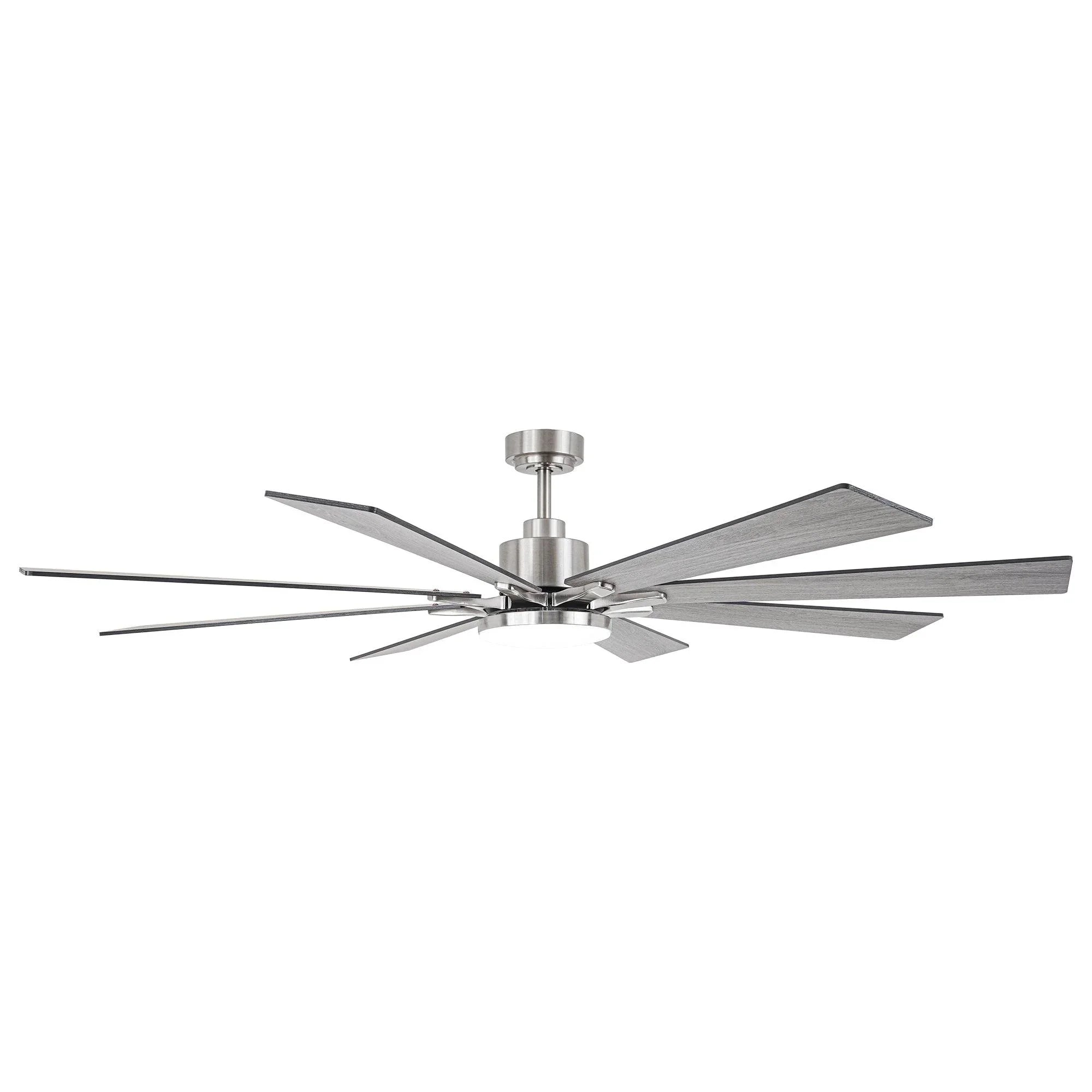 72 Inch Elbe Modern Downrod Mount Ceiling Fan with Light and Remote Control - Parrot Uncle UK