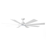 72 Inch Elbe Modern Downrod Mount Ceiling Fan with Light and Remote Control - Parrot Uncle UK