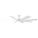 72 Inch Elbe Modern Downrod Mount Ceiling Fan with Light and Remote Control - Parrot Uncle UK