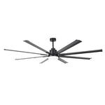 84 Inch 100 Inch Black HVLS Fan LED Large Ceiling Fan with Remote Control - Parrot Uncle UK