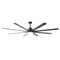 84 Inch 100 Inch Black HVLS Fan LED Large Ceiling Fan with Remote Control - Parrot Uncle UK