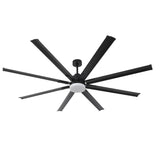 84 Inch 100 Inch Black HVLS Fan LED Large Ceiling Fan with Remote Control - Parrot Uncle UK