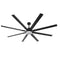 84 Inch 100 Inch Black HVLS Fan LED Large Ceiling Fan with Remote Control - Parrot Uncle UK