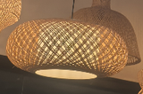 Boho Rattan Ceiling Light - Warm Glow Weave Design for Cozy Living Spaces
