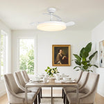 Cielo Ultra-Quiet DC Motor Ceiling Fan Ø100 cm with 3 Retractable Blades and LED Light