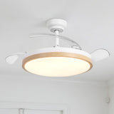 Luzia Ultra-Quiet Ceiling Fan Ø106 cm with 3 Retractable Blades and LED Light